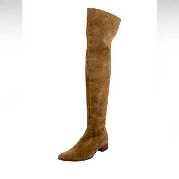Ralph Lauren Fall 2006 Runway Collection Italian Mink Suede Over the Knee Boot - Picture 12 of 16